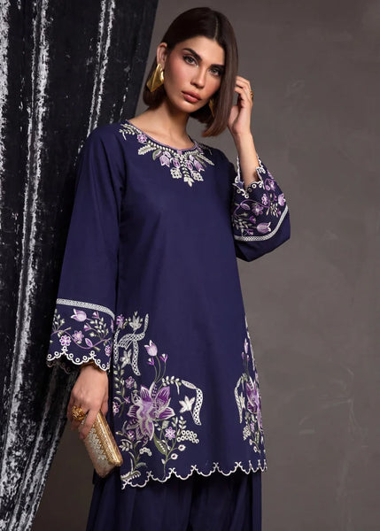Royal Indigo Embroidered Co-Ord Set