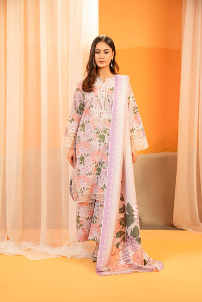 Round Embroidered Daman – Winter Khaddar Suit 3-piece