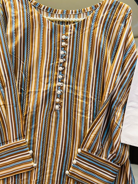 Linen ethnic print 116