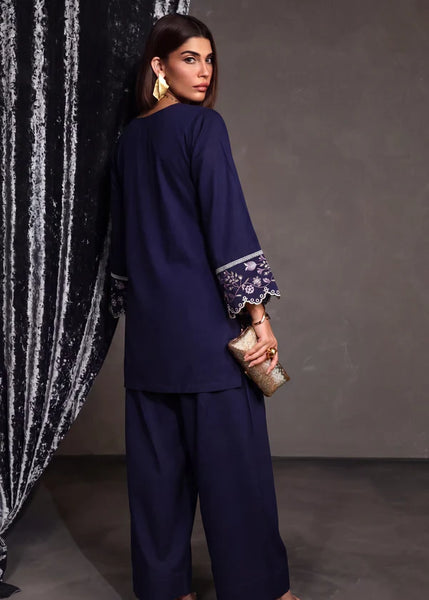 Royal Indigo Embroidered Co-Ord Set