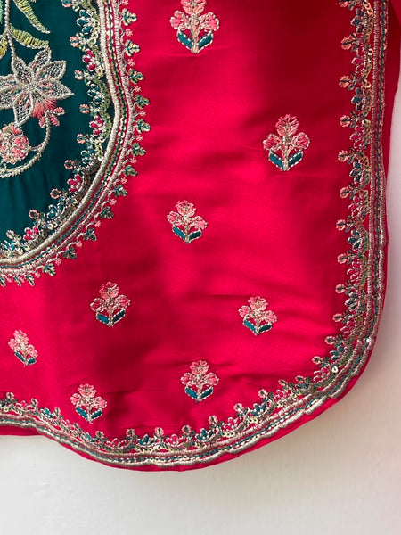 3 Piece – Deep Teal & Ruby Red