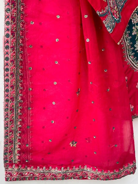 3 Piece – Deep Teal & Ruby Red