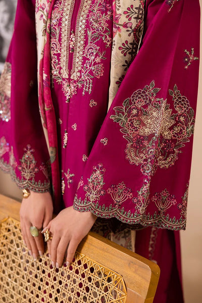 Fuchsia Royale Embroidered 3 Piece Suit