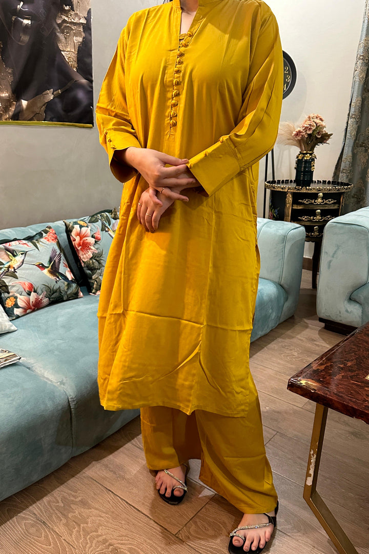 Mustard Plain lilen long
