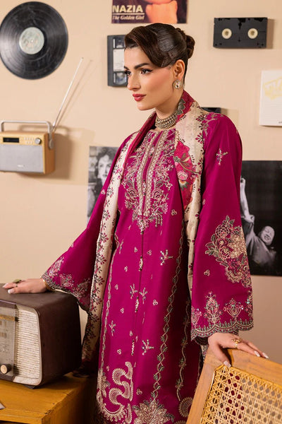 Fuchsia Royale Embroidered 3 Piece Suit