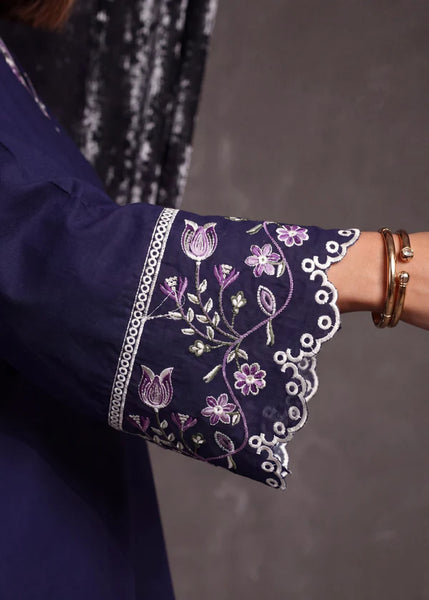 Royal Indigo Embroidered Co-Ord Set