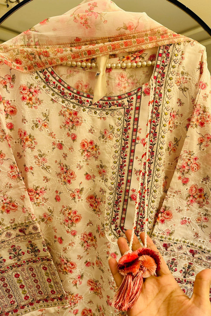 Celeste Bloom – Luxury Embroidered Lawn Ensemble