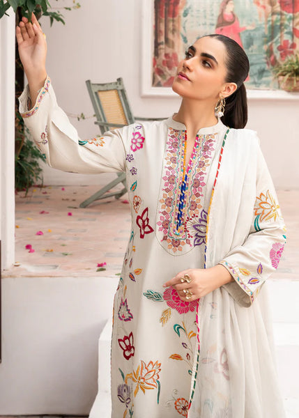 Rainbow Elegance Embroidered Lawn Suit – 3 Piece