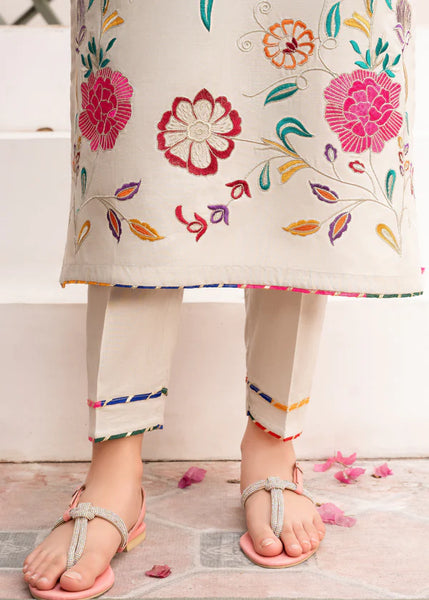 Rainbow Elegance Embroidered Lawn Suit – 3 Piece