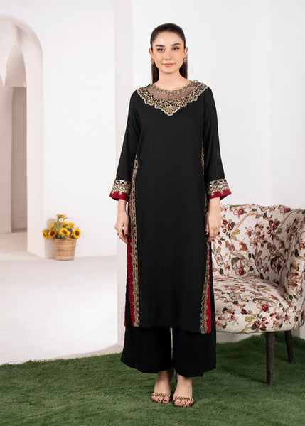 Midnight Elegance Embroidered Lawn 2 Piece