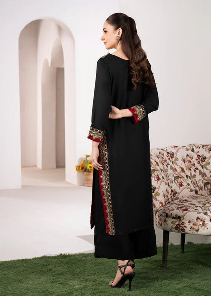 Midnight Elegance Embroidered Lawn 2 Piece