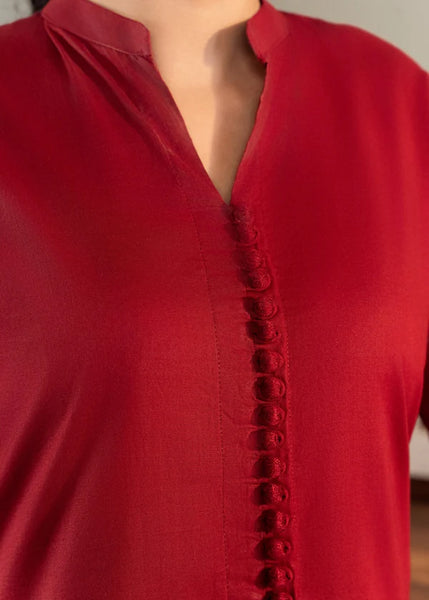 Crimson Elegance Embroidered 2-Piece Suit – MK Boutique by Mahnoor Khizer