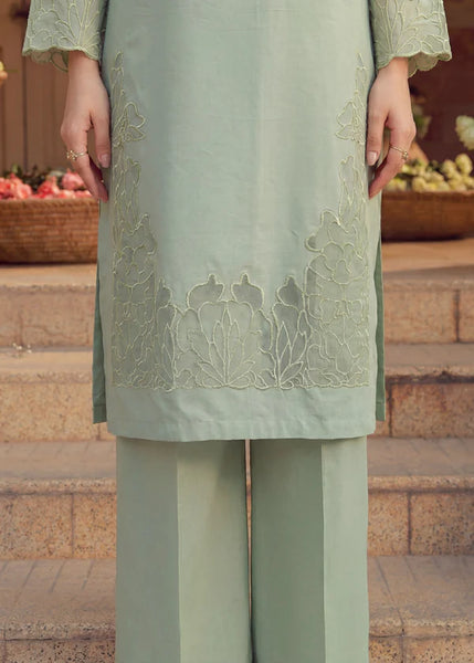 Sage Serenity Embroidered 2-Piece Lawn Suit