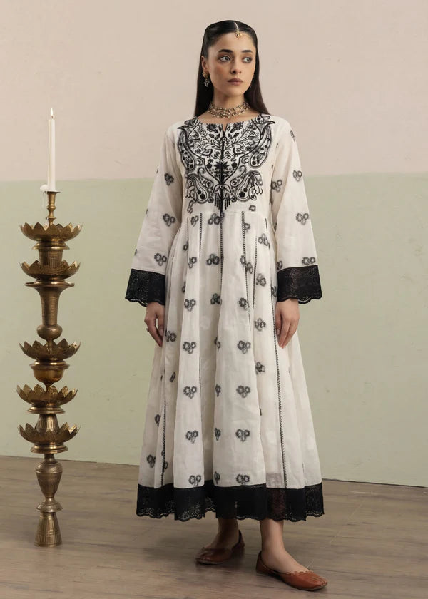 Midnight Embroidered Maxi Frock