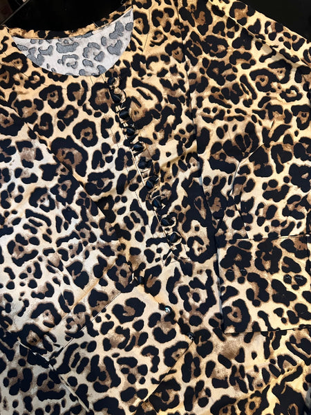 Wild Luxe Leopard Print 2-Piece Co-Ord Set with Farshi Shalwar