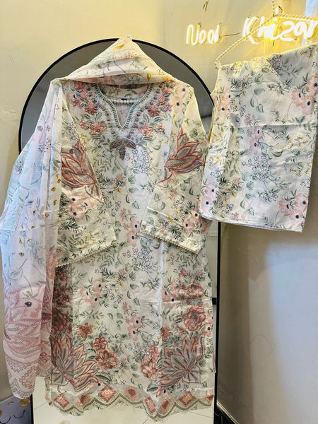 Mk 164 white floral