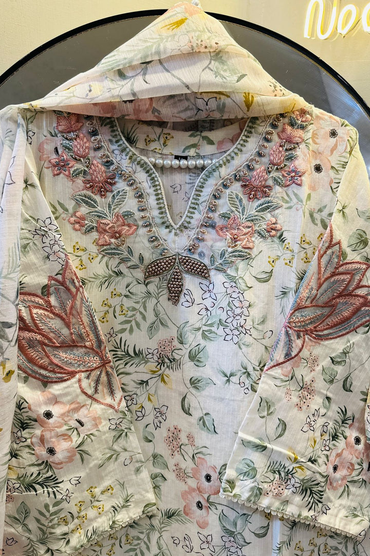 Mk 164 white floral