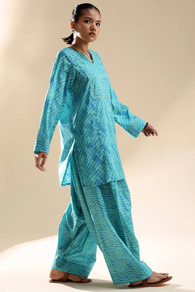 Generation Inspired Aqua Printed Co-Ord Set – 2 Piece