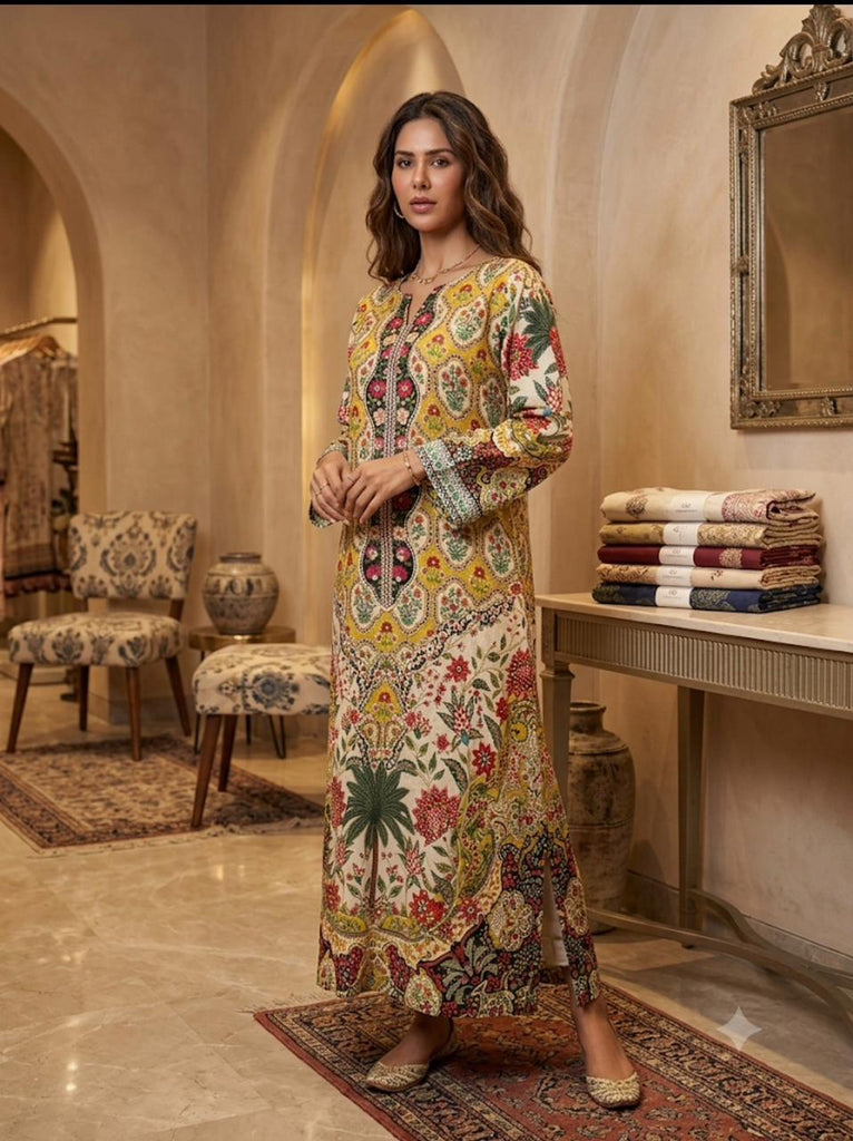 Golden Garden Luxe 2-Piece Kaftan Set