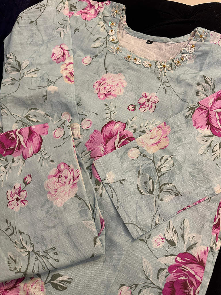Ferozi floral