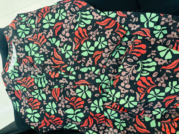 Fantasy floral khadar