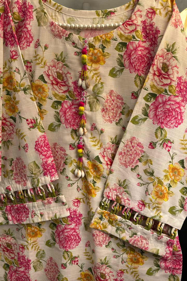 Floral Printed 2-Piece winter  khadar  Suit – MK Boutique by Mahnoor Khizer