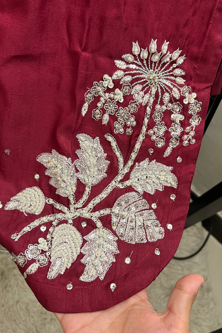 Crimson Bloom – 3 Piece Formal Embroidered Sui