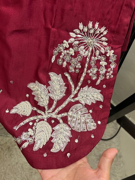 Crimson Bloom – 3 Piece Formal Embroidered Sui