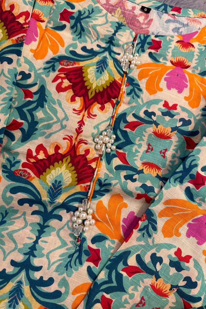 Vibrant Floral Printed 2-Piece