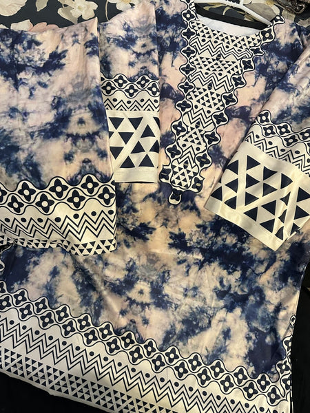 Midnight Marble Printed Velvet 2-Piece Set