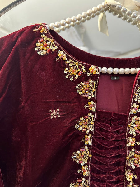 ✨ Pure 9000 Micro Velvet Handcrafted 3-Piece Ensemble ✨