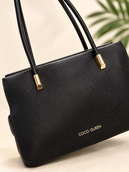 COCO QUEEN Textured Shoulder Bag – 2295