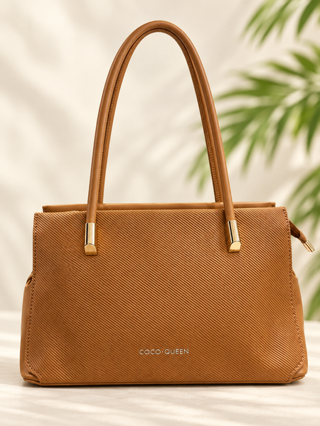 COCO QUEEN Textured Shoulder Bag – 2295