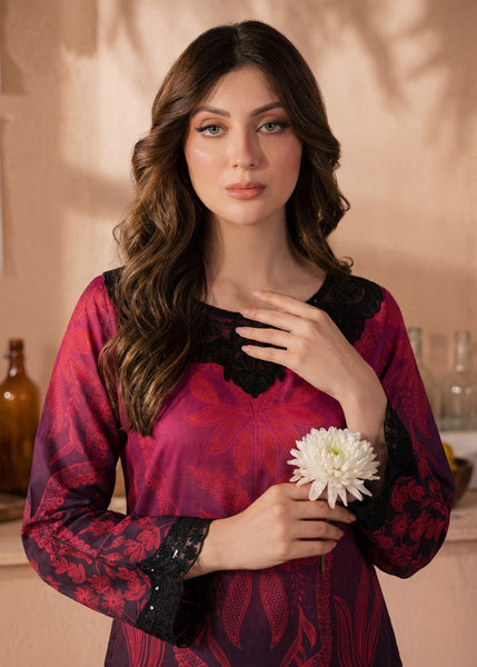 Midnight Bloom Luxury Lawn – Black Sequin Embroidered 3 Piece Suit